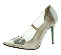 Blue by Betsey Johnson Zapatos de tacón Sb-Demi para mujer, Plateado, 37.5 EU