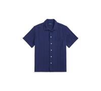 Blue Camisa con tejido de rejilla Classic Fit M