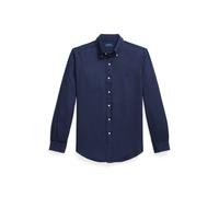 Blue Camisa Custom Fit de dobby con textura M