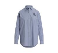 Blue Camisa de algodón y elástico con rayas M