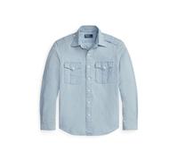 Blue Camisa de cambray Classic Fit S