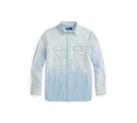Blue Camisa de cambray Classic Fit XL