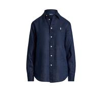 Blue Camisa de lino Classic Fit XXL
