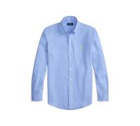 Blue Camisa de lino Custom Fit XXL