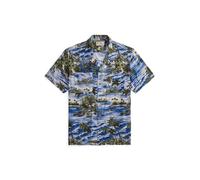 Blue Camisa de manga corta estampada M