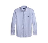 Blue Camisa de popelina con rayas Custom Fit L