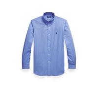 Blue Camisa de popelina elástica Custom Fit L