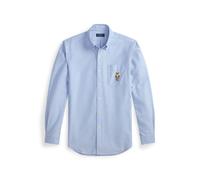 Blue Camisa oxford con Polo Bear Custom Fit L