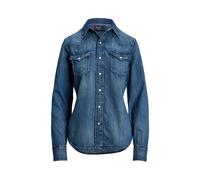 Blue Camisa Western de denim L