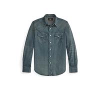 Blue Camisa Western de denim Slim Fit XS