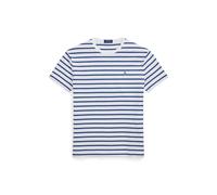 Blue Camiseta de punto con rayas Custom Slim M