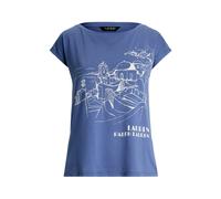 Blue Camiseta de punto jersey con gráfico M