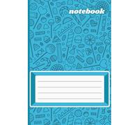 Blue Candy Notebook: Whimsical Candy Design Notebook for Kids, Teens, and Anyone Who Loves Sweets Size 6"x9" with 124 Lined Pages