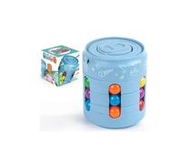 (blue)Canned Rubik's Cube Magic Beads Smart Rotation Game Rubik's Cube Finger Rotation Decompression