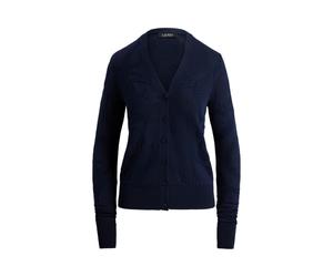 Blue Cárdigan estampado con cuello de pico L