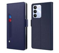 (Blue) Case Compatible For Realme C83 5G / P4 Lite 5G / P4 Lite 4G / C100 5G / C100 4G PU+TPU Magnetic Flip Phone Cover with Stan