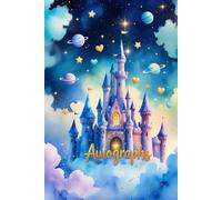 Blue Castle Autograph and Picture Book for Boys: Hardcover Notepad for Signatures and Photos of Princesses and Characters at Theme Park Vacations. Blank Pad with Hard Cover.