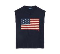 Blue Chaleco de punto con bandera Big Fit XXL