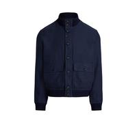 Blue Chaqueta Barrett de lino en espiga XL