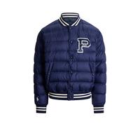 Blue Chaqueta Colden acolchada con letras S