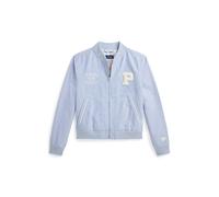 Blue Chaqueta de béisbol de oxford de algodón M