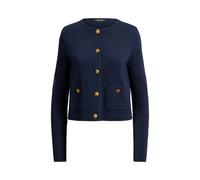 Blue Chaqueta recortada de punto M