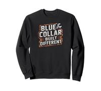 Blue Collar Built Different Funny Work Pride Design Tees Sudadera