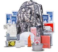 Blue Coolers Blue Seventy-Two - Pro Series - Camo Deluxe | Kit de Supervivencia de Mochila de Emergencia de 72 Horas para 1 Persona | Kit de Supervivencia para Incendios forestales, terremotos,