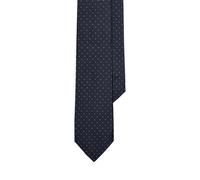 Blue Corbata de peau de soie con lunares TALLA ÚNICA