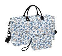 Blue Crush - Bolsa de lona impermeable para fin de semana, bolsa de entrenamiento con bolsa de aseo para senderismo