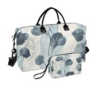 Blue Crush - Bolsa de viaje de viaje para fin de semana, bolsa de entrenamiento deportivo con bolsa de aseo para viajes en avión, impermeable, color azul, tamaño 1, azul Crush, 1 size