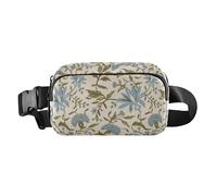 Blue Crush - Bonita riñonera cruzada para hombres y mujeres, impermeable, con cremallera, correa ajustable para viajes, correr, senderismo, Azul (Blue Crush), 1 size