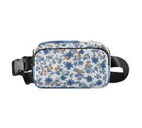 Blue Crush - Cangurera pequeña con cremallera para mujeres y hombres, con correa ajustable para viajes, compras, correr, Azul (Blue Crush), 1 size