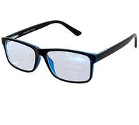 BLUE CUT Gafas Que Bloquean La Luz Azul: Monitores De Computadora Antifatiga, Gafas Para Juegos, Previenen Dolores De Cabeza, Gafas Para Jugadores unisex-adulto|Azul Negro|Grande