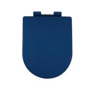 Blue D S - Asiento de inodoro con cierre suave, botones de liberación rápida, fácil instalación y limpieza, tapa fija superior, actualización de baño