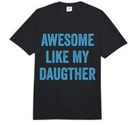 Blue Dad Día del Padre Aweseome Like my Daughter Dad Comfort Colors Adult Heavyweight T-Shirt