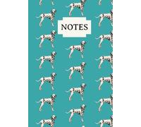 Blue Dalmatian Notebook: Dog Breed Note pad, Composition Notes, Journal, Dog lover, Gift, Birthday, Christmas, Stocking Stuffer, Treat Yourself, Wide Ruled, 75 pages, Matte, Hardback, 6X9