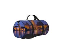 Blue Dawn Verona Italy Bolsa deportiva Bolsa de mano Bolsa de gimnasio impermeable con correa para el hombro Cremallera 2 bolsillos laterales para hombres y mujeres, bolsa de hombro de viaje y almacen
