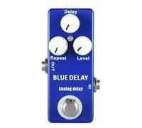 Blue Delay - Pedal de efecto de guitarra eléctrica analógica, mini pedal de efecto True Bypass, carcasa de metal, accesorios para piezas de guitarra