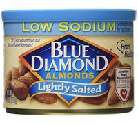 Blue Diamond, Almonds, Low Sodium, Lightly Salted, 6oz Can (Pack of 3)
