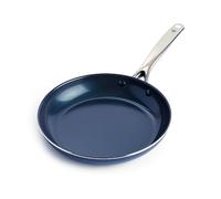 Blue Diamond Cookware Sartén de 26 cm con Revestimiento Cerámica Antiadherente Reforzado con Diamantes, Sartén para Huevos, Sin PFAS, Apta para Lavavajillas, Apta para Horno, Azul