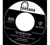 BLUE DIAMONDS - Wie damals in Paris/Sieben Musikanten (7" Vinyl Single)(1961)(Fontana 266212 TF)