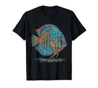 Blue Discus Fish Acuario Fishkeeper Camiseta