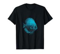 Blue Discus Fish Acuario Fishkeeper Camiseta