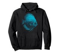 Blue Discus Fish Acuario Fishkeeper Sudadera con Capucha