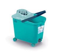 Blue Dolphin - Cubo de fregona con escurridor y Ruedas 14L, Fabricado con Materiales reciclados sostenible Ideal para Limpieza del hogar y Suelos