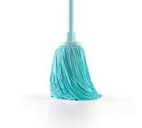 Blue Dolphin - Fregona Microfibra reciclada Super Absorbente con Rosca Universal Cabezal Extragrande 22 cm sostenible Ideal para Limpieza del hogar y Suelos (versión Packaging inglés)