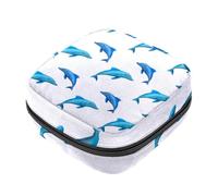 Blue Dolphin - Kit de primera menstruación para niñas, bolsa menstrual de tampón, soporte para almohadilla de lactancia con cremallera, organizador de servilletas sanitarias