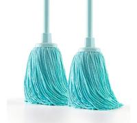 Blue Dolphin - Pack 2 fregonas de Microfibra reciclada Super absorbentes con Rosca Universal Cabezal Extragrande 22 cm sostenibles y Resistentes para Limpieza de Suelos y hogar
