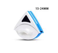 (blue)Double-Sided Magnetic Window Cleaner Glass Wiper For Double Glazed Windows With Thickness Of 15-24mm Useful Glass Cleaning Tools